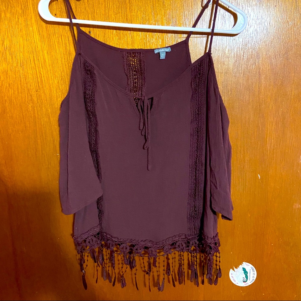 Strappy off the shoulder Charlotte Russe Top